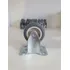30 Unidades Rodizio Fixo 6cm Borracha Cinza