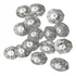3000 Castanha 16mm Cristal Acrílico   3000 Argola Inox 10mm