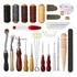 31 Peças Ferramentas Perfurador De Couro Kit De Costura