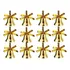 36 Mini Sinos Pendentes 2 6cm Enfeite Árvore Pendurar Natal