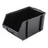 36 X Caixa Gaveteiro Bin 7 Preta Organizador Resistente   Cor Preto