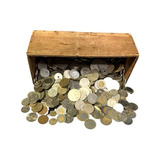 370grs Moedas Estrangeiras Antigas