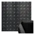 3m  Rolo De Piso Moeda Pastilhado Antiderrapante Preto 1mx3m