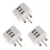 3x Adaptador De Carregador De Parede Universal Usb Uk Plug D