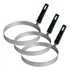 3x Aro Modelador Tapioca Omelete Redondo Inox 20cm Baquelite