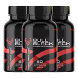 3x Bull Black 60 Cáps Mais Vigor Energia Embalagem Discreta