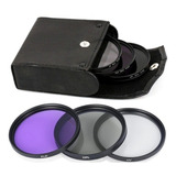 3x Filtro Lente 58mm Cpl Polarizador Uv Camera Canon Sony