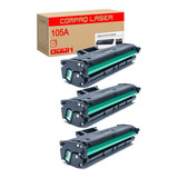 3x Toner Compativel 105a