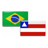 4 Adesivos Bandeiras Resinada