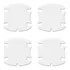 4 Adesivos Silicone Proteção Maçaneta Interno Todos Modelos
