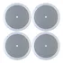 4 Arandelas Jbl Som Ambiente Teto Gesso 6 Pol 25w Rms