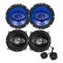 4 Auto Falante 520w Max Porta Dianteira/traseira+mini Tweter