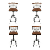 4 Banquetas Rusticas Artesanais