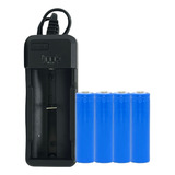 4 Baterias Original Microfone Kdr200 + Carregador 