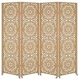 4 Biombo Com Rodinha Painel Repartido Divisoria De Ambiente Decoração Rodizio  Mandala 