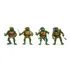 4 Bonecos Tartarugas Ninjas & Acessórios Brinquedo Infantil