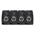4 Caixa De Som Ambiente Tsr Orion Preta 55w 8 Ohms 4 Pol Cor Preto 110v/220v
