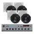 4 Caixas Som Embutir+ Falante 6p Jbl + Amplificador Mf9000