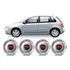 4 Calota Tampa Centro Roda Fiat Stilo 8v Aro 15 Emb Vermelho