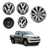 4 Calotas Amarok Centro Roda 65mm Roda Original Volkswagen