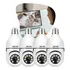 4 Câmera De Segurança Jortan E27 Cor Branco Wifi 110v/220v