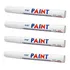 4 Canetas Branca Para Pintar Letras Pneu A Prova D'água