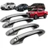 4 Capa Aplique Maçaneta Cromada Nova Hilux 2016 17 2018 2019