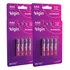 4 Cartelas 16 Pilhas Recarregável Aaa Palito 900mah Elgin