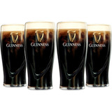 4 Copos Guinness Para Cerveja - 600ml - Diageo Licenciado Cor Transparente
