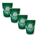 4 Copos Palmeiras Plastico