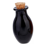 4 Desejando Garrafas Minúsculas Frascos De Poção Em Preto