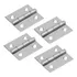 4 Dobradiça Inox Aisi 304 38x34mm Com Pino Fixo Reforçada