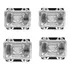 4 Farol Mercedes 1113 1313 1513 1524 2019 2213 Cara Preta