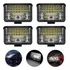 4 Farol Retangular 48 Led 144w 9-36v Auxiliar Universal Jeep