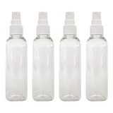 4 Frascos Spray Borrifador 100ml Cilindrico Alto