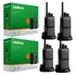 4 Ht Rádio Intelbras Uhf Rc3002 Walkie Talkie Longo Alcance Cor Preto