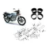 4 Junção Guarnição Escapamento Dianteira Traseira Cb 400 450