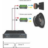 4 Kit Divisor Frequencia 850w 2 Vias 12db driver Ti 18db