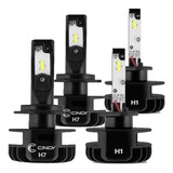 4 Lâmpada Ultra Led Super Farol Alto E Baixo 12.000lm 6500k