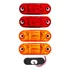 4 Lanterna Teto Caminhão Baú Van 2 Led Bivolt +chicote Vm/am