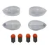 4 Lentes Pisca Seta Cristal Yamaha Lander Tenere 250lampadas