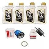 4 Litros De óleo/fluido Para Motor Honda 0w20 + Filtro De óleo + Arruela Do Dreno Do Cárter + Filtro De Combustivel