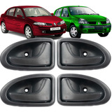 4 Maçanetas Interna Renault Clio 2000 2001 2002 2003 2005