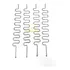 4 Molas Assento Banco Dianteira Peugeot 206 / 207