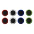 4 Pares De Grip Coloridos Silicone Botão Xbox Ps4 Ps3 Wii 