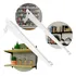 4 Pares Suporte Braço 40cm C/ Aba P/ Trilho Prateleira Forte