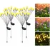 4 Peças De Lâmpadas De Chão Led Firefly Acionadas Pelo Vento