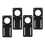 4 Peças Suporte Para Motor Nema 17 Reto 180 Em Aço Preto