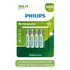 4 Pilhas Philips Palito Aaa 1000mah Ideal P/telefone Sem Fio