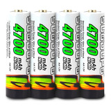 4 Pilhas Recarregaveis Aa